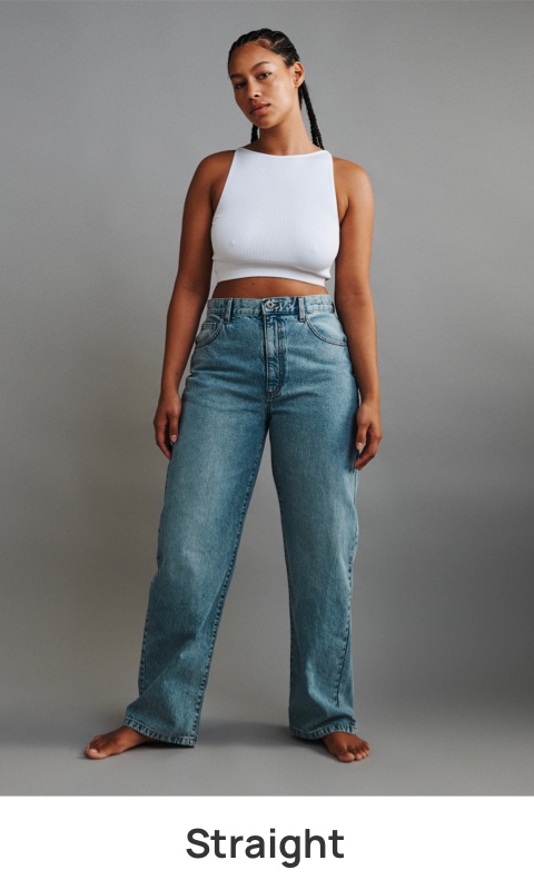 Straight Jeans. Click to shop.