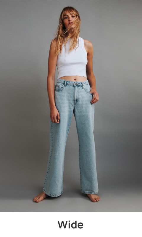 Wide Jeans. Click to shop.