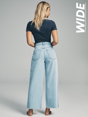 Wide Jeans. Click to shop.