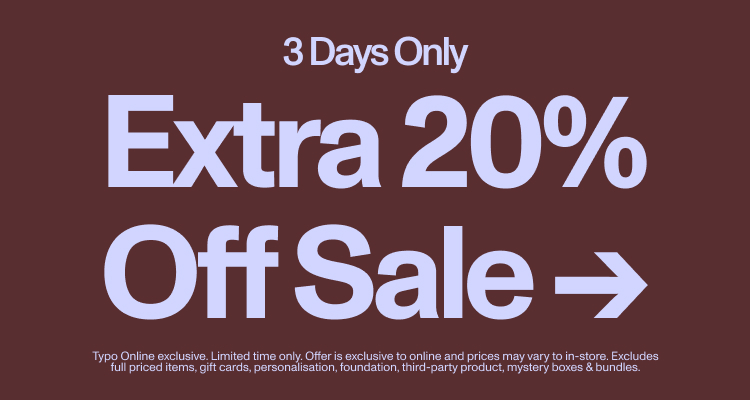 3 days only. Extra 20% off sale. Shop sale.