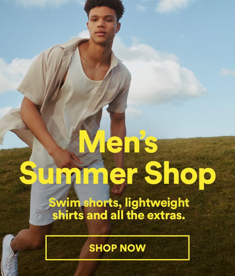 Cotton On Men's Summer Shop. Click to shop.