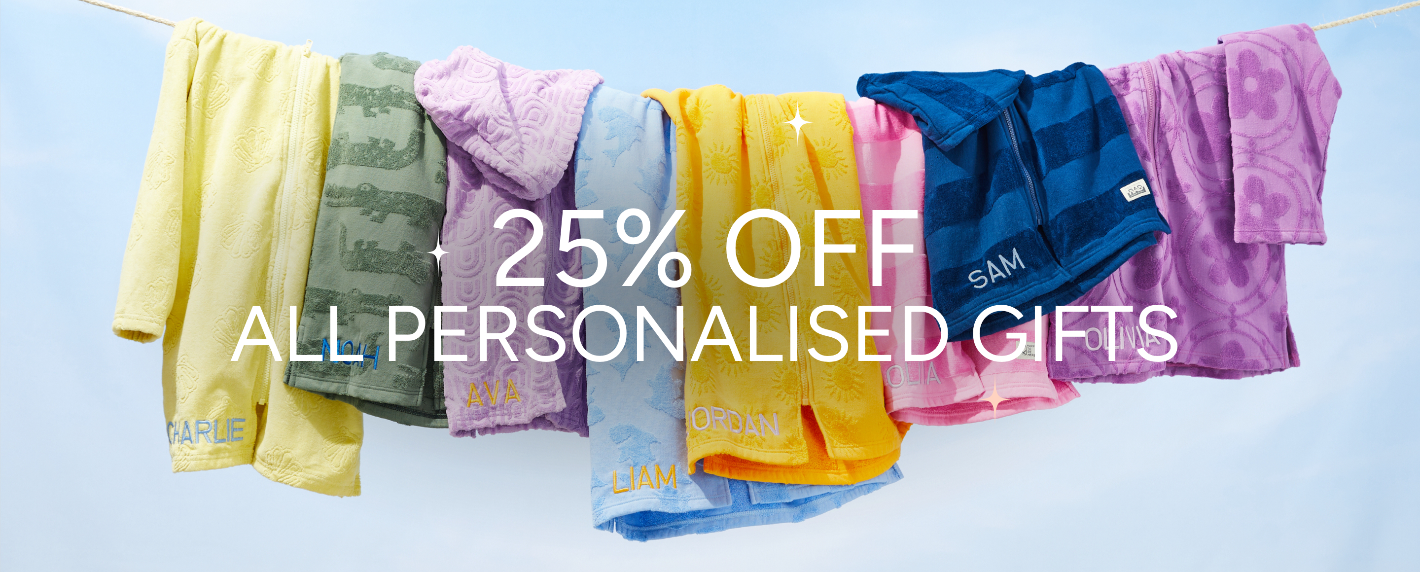 25% off all personalised gifts