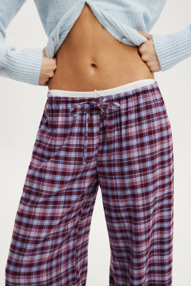 Cloud Soft Wide Leg Flannel Pant £25