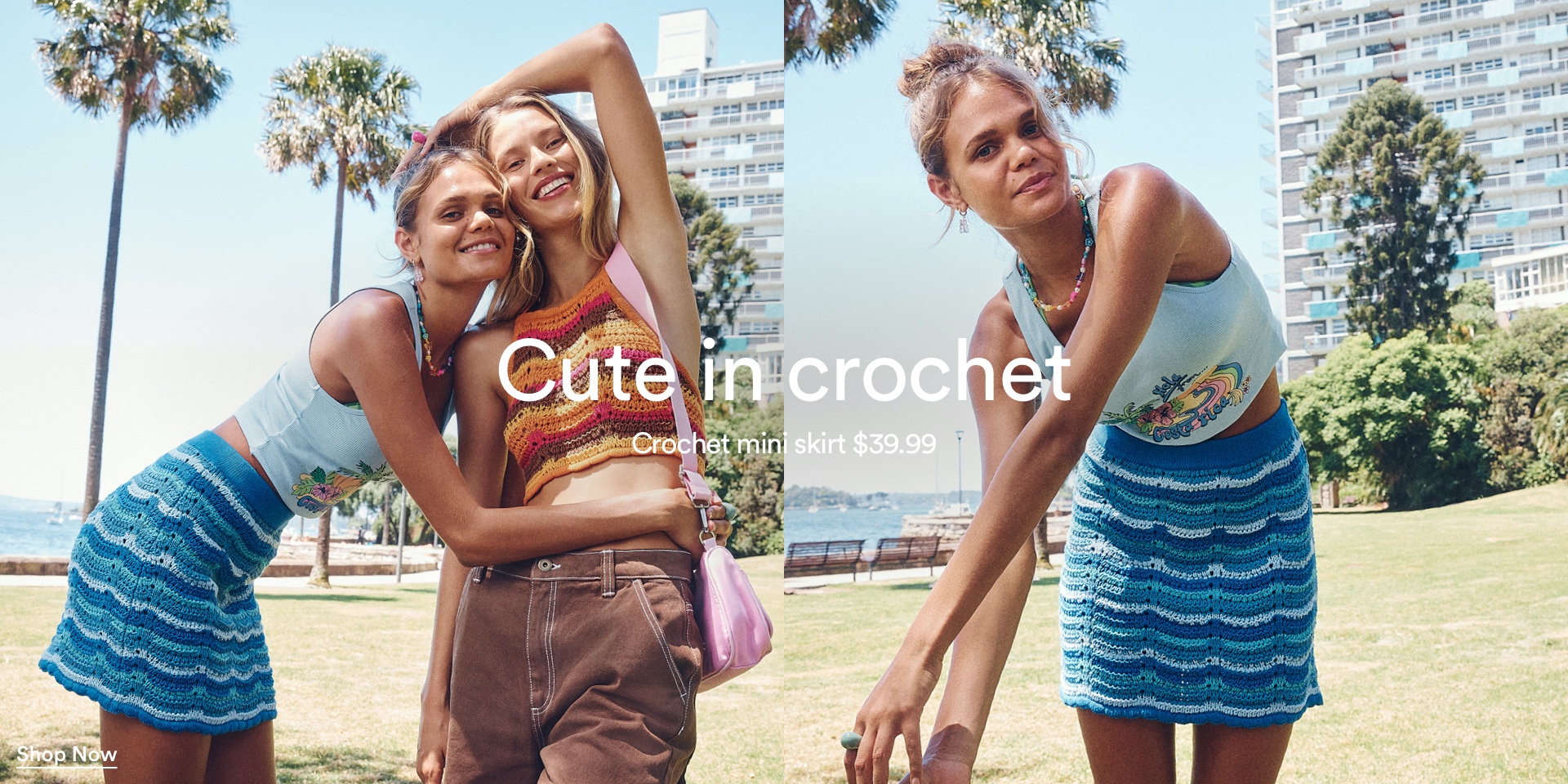 Cute in Crochet. Click to Shop Women's New Arrivals.
