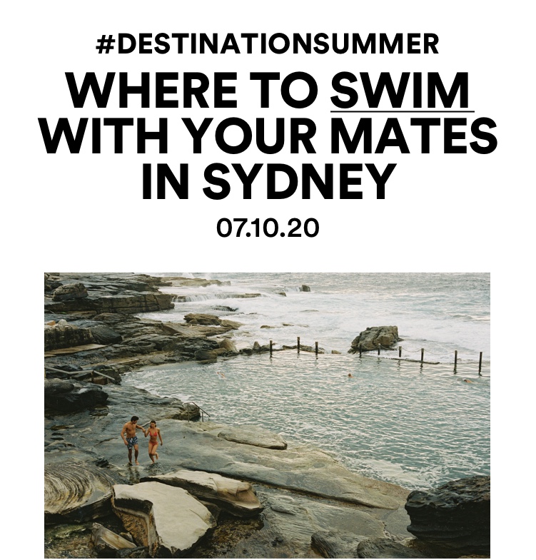 Where to swim with your mates in sydney.