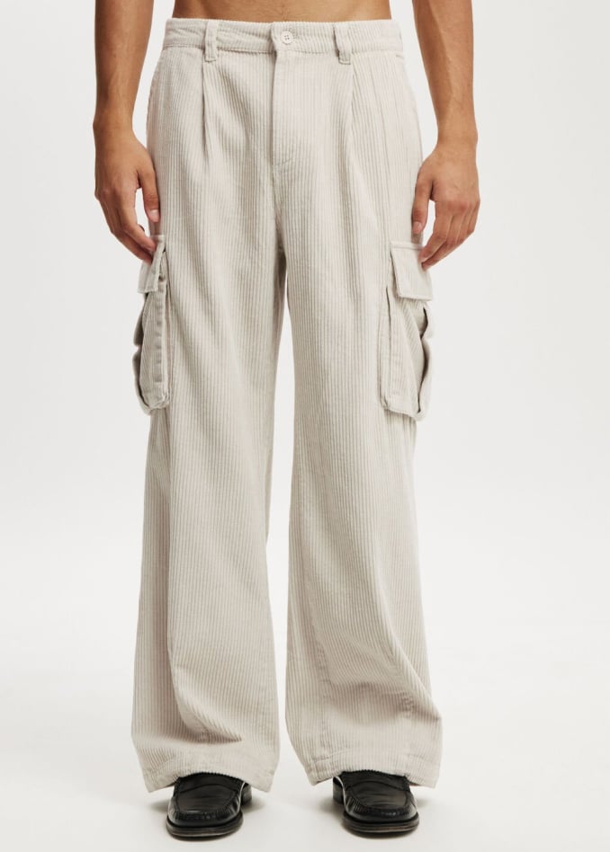 Baggy Pleat Cargo Pant. Click to shop