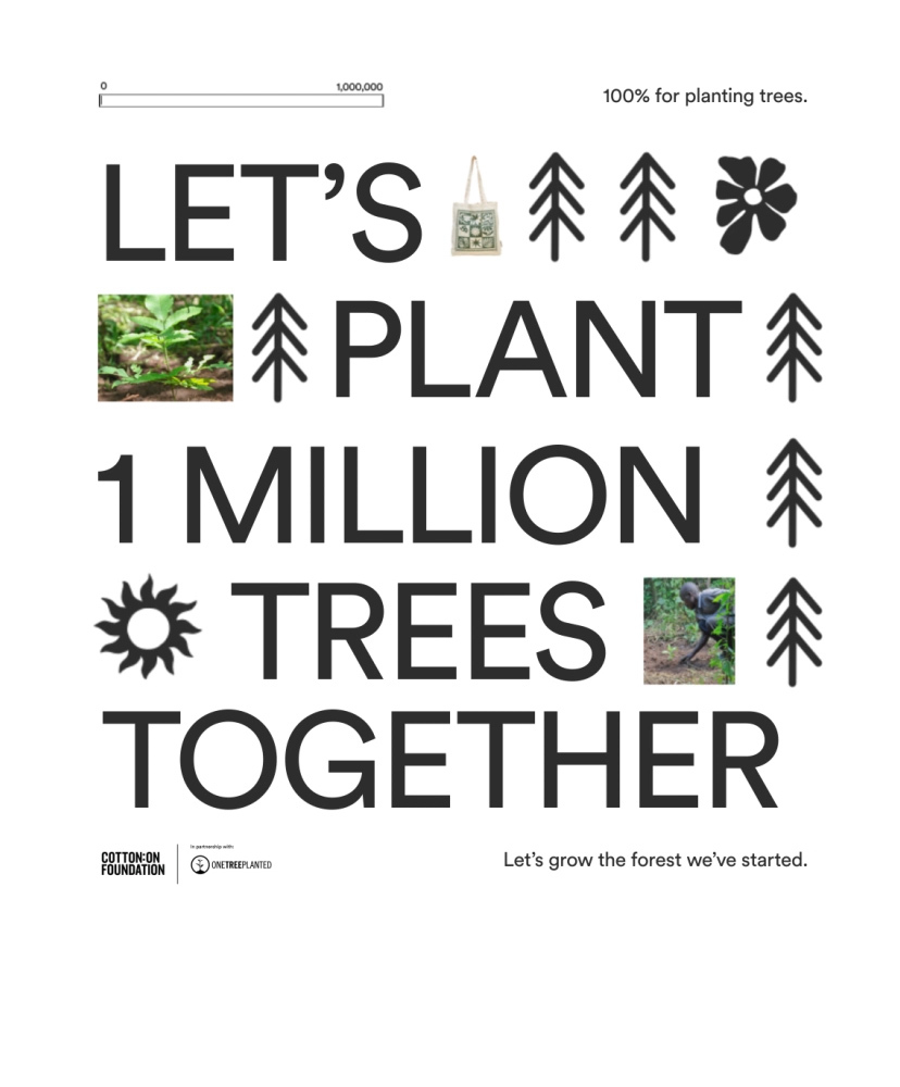 Let's Plant 1 Million Trees Together. Shop To Support.