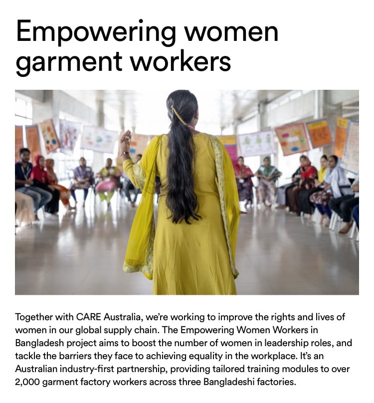 Empowering women garment workers