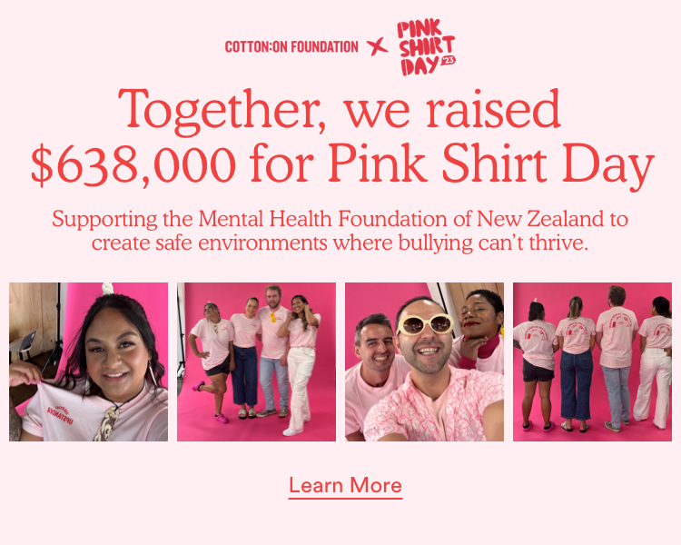 Together we raised $638,000 for Pink Shirt Day. Click to Learn More.