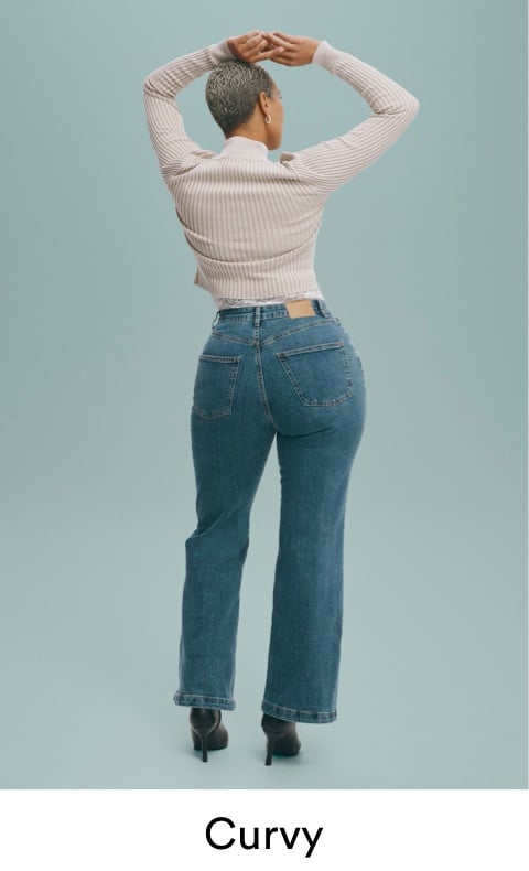 Curvy Jeans. Click to shop.