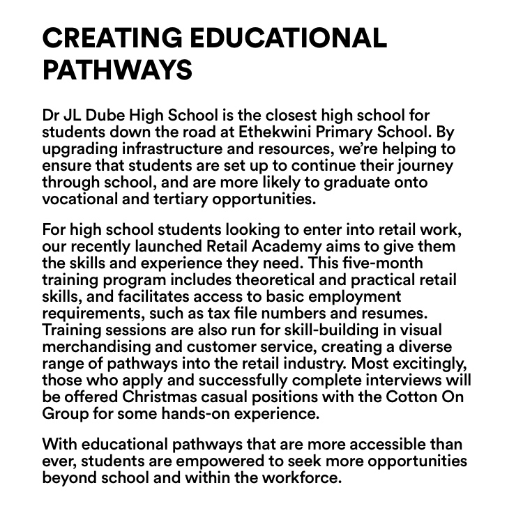Creating Educational Pathways