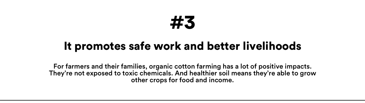 3 - It promotes safe work and better livelihoods