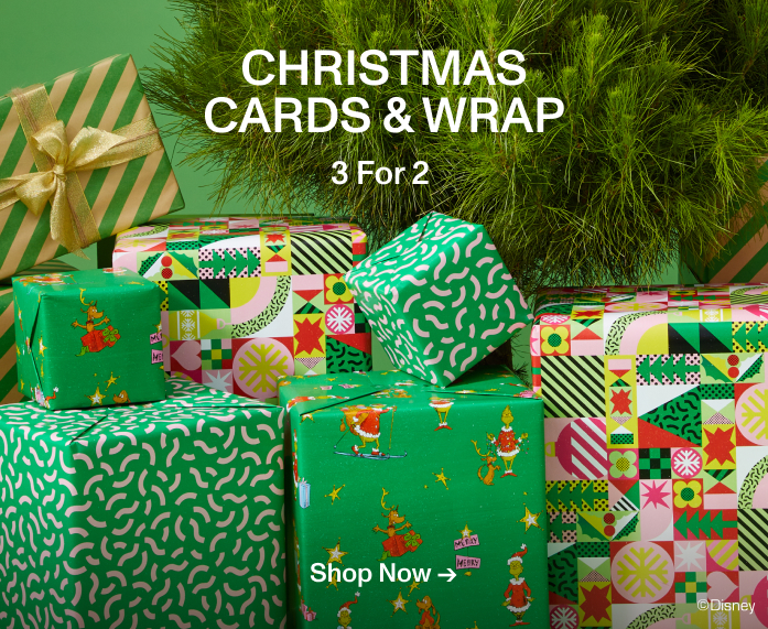 Christmas Cards & Wrap. 3 For 2. Shop Now.