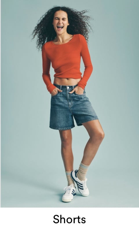 Denim Shorts. Click to shop.