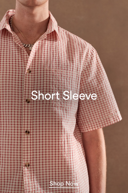 Men's Short Sleeve Shirts. Click to Shop.