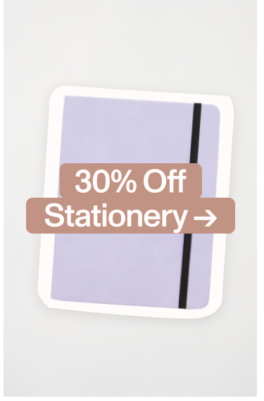 30% Off Stationery. Shop Now.