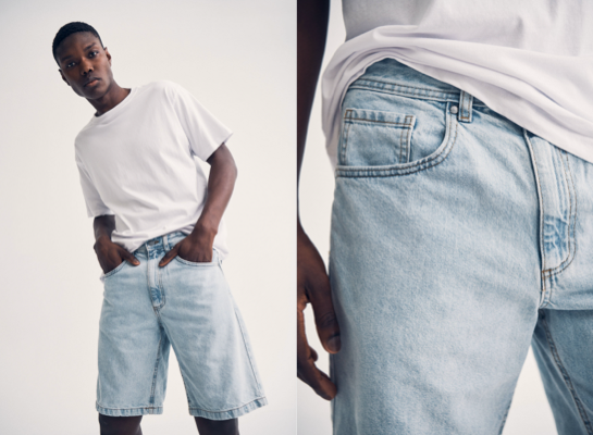 Men's Denim Shorts. Click to Shop.