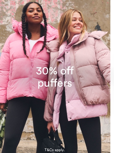 30% Off Puffers. Click to Shop.