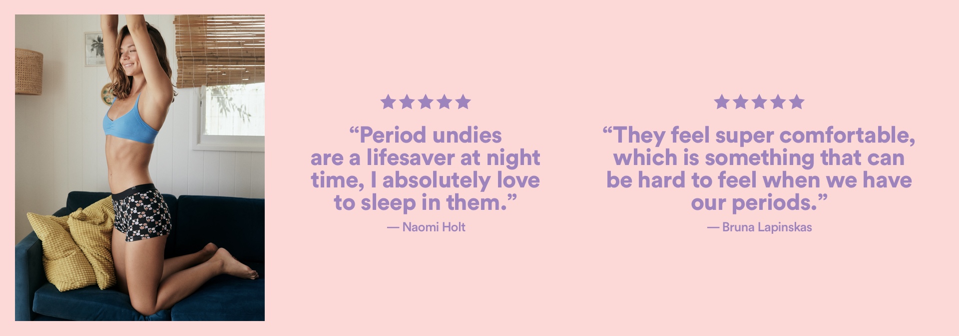 TOM Organic - We created our period underwear with two priorities