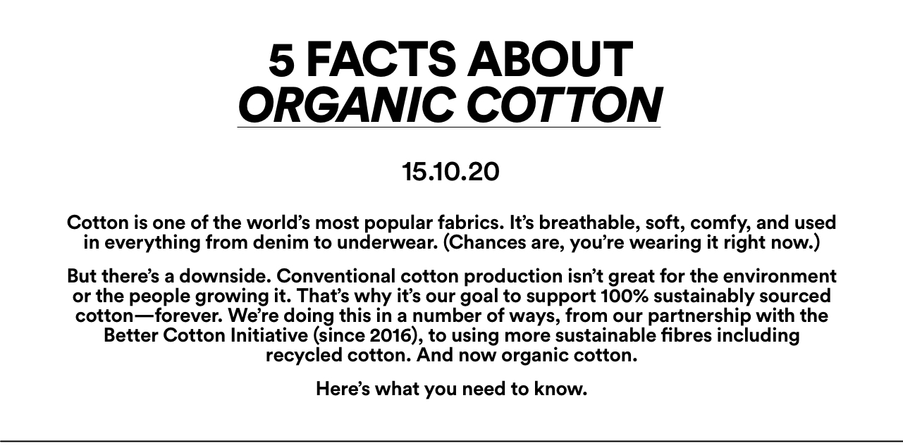 5 Facts About Organic Cotton