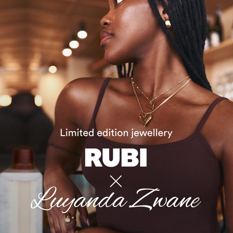 limited edition jewellery. Ruby x Luyanda Zwane.