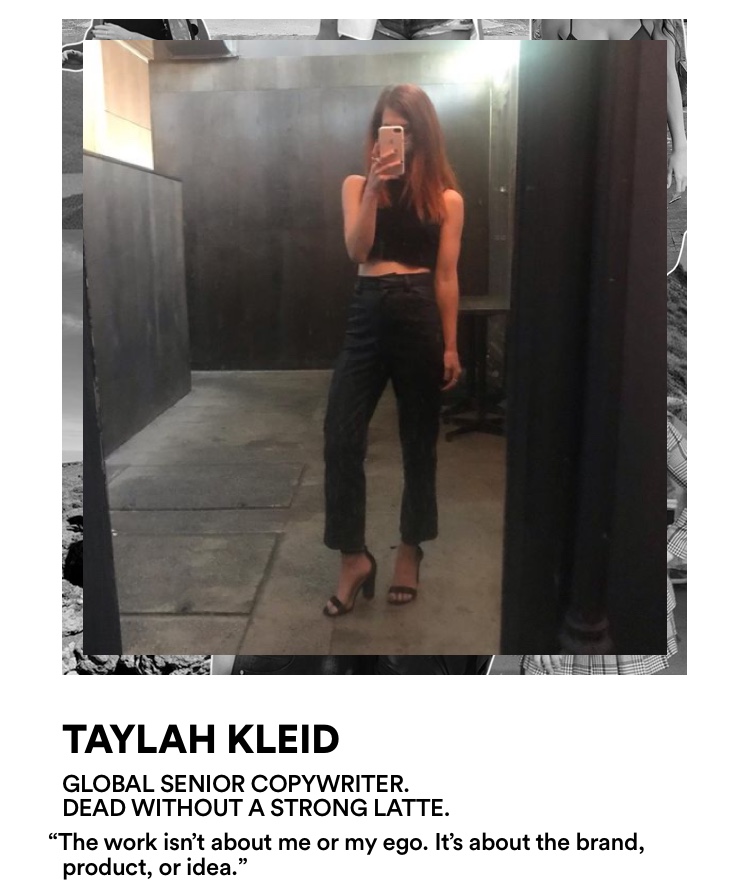 Taylah Kleid Global Senior Copywriter