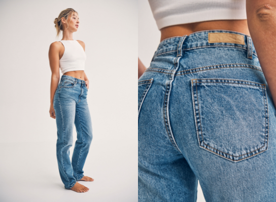 Women's Straight Jeans. Click to Shop.