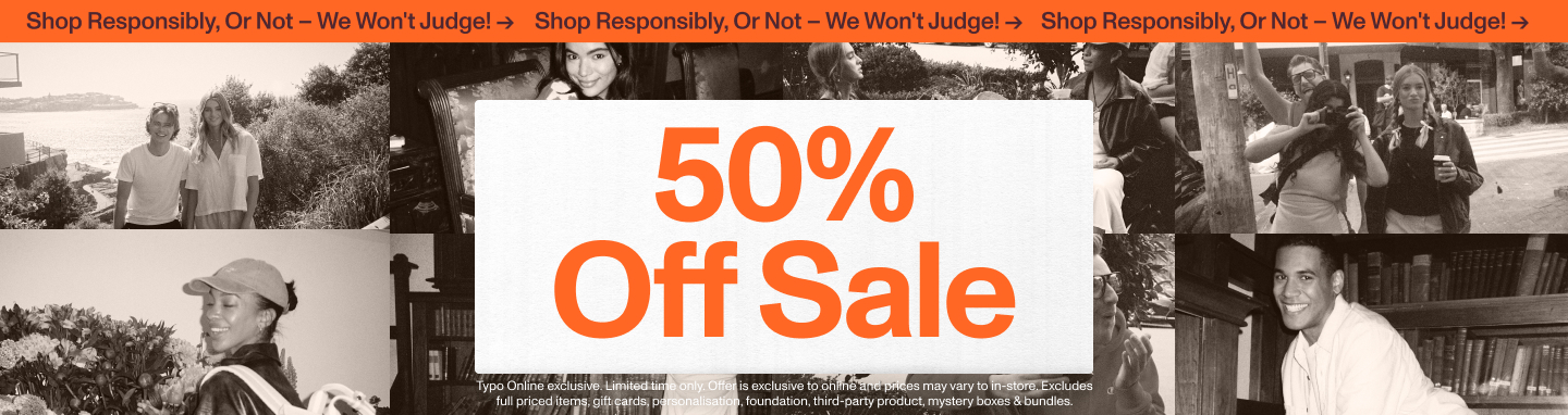 50% Off Sale.