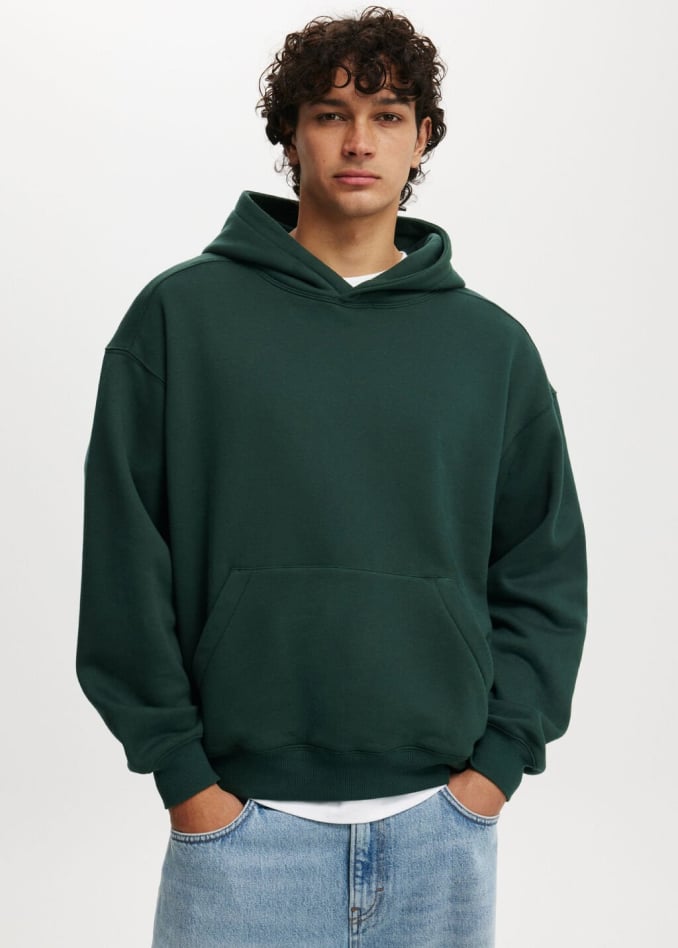 Box Fit Hoodie. Click to shop