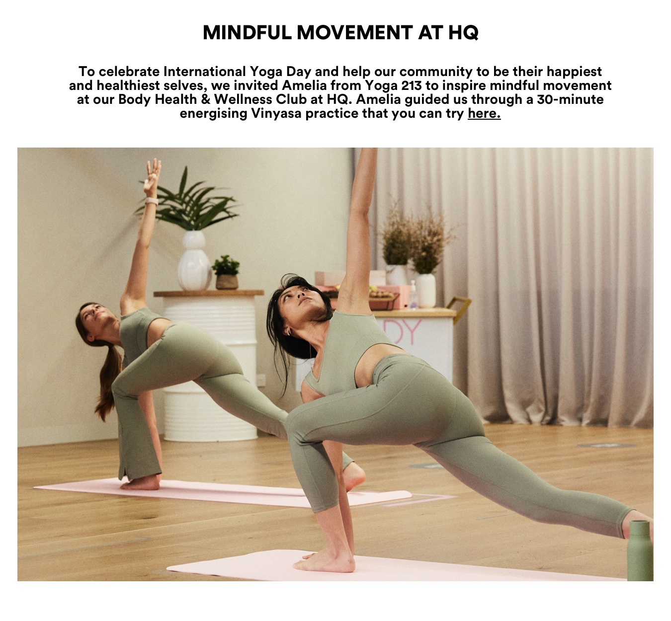 Mindful Movement At HQ