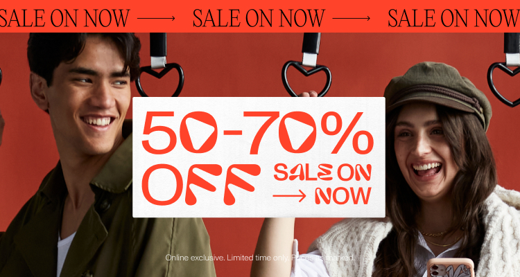 50-70% Off Sale On Now. Shop Sale.