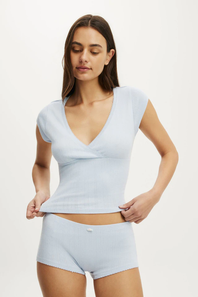 Dreamy Soft Pointelle Tee > $24.99