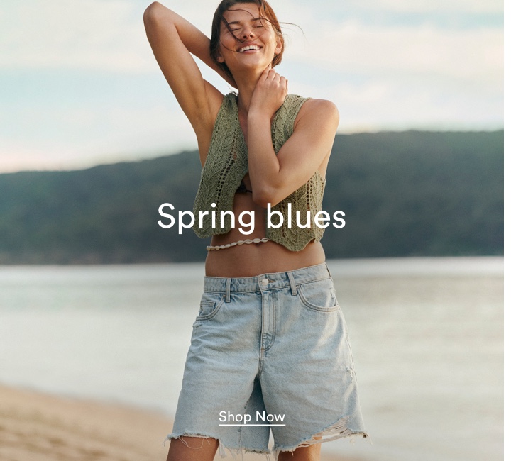 Spring blues. Your new staple. Click to Shop Women's Shorts.