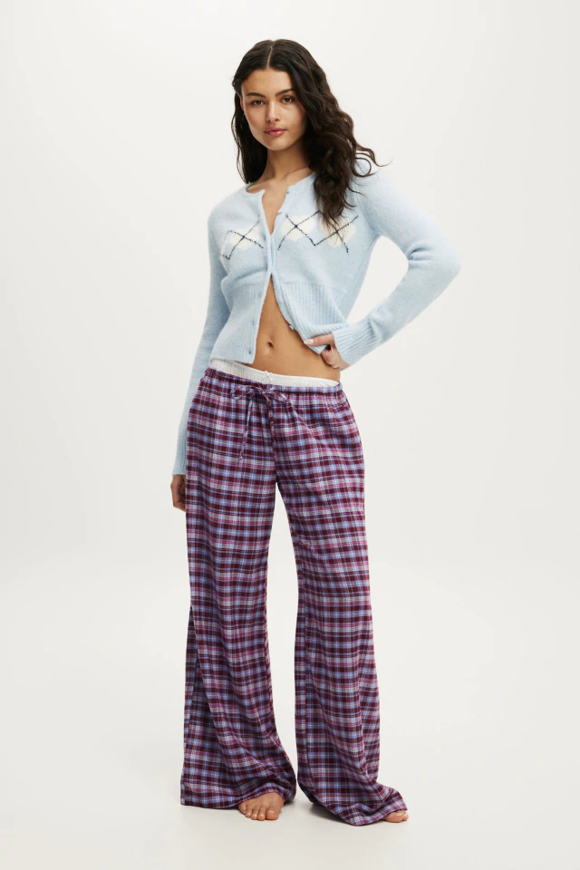 Cloud Soft Wide Leg Flannel Pant £25