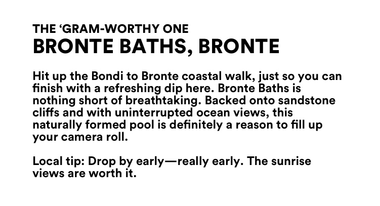 Bronte Baths, Bronte.