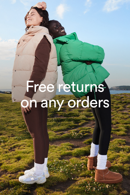 Free returns on any orders.