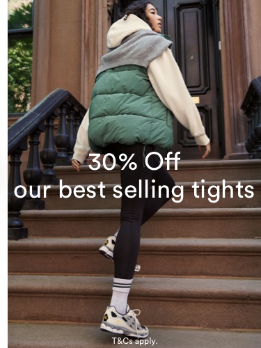 30% off our best selling tights. Click to Shop.