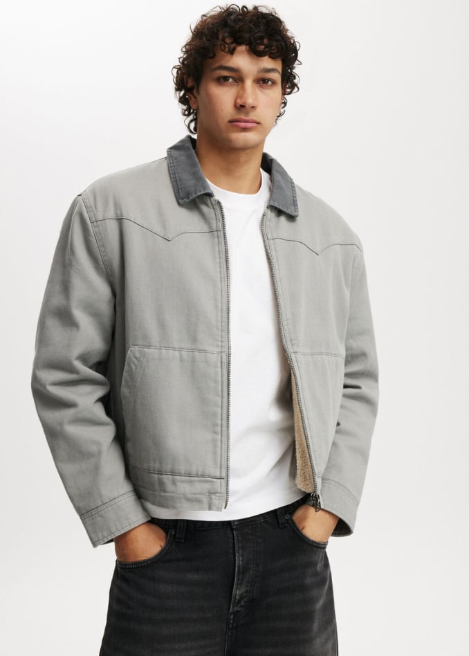 Relaxed Carpenter Jacket. Click to shop.