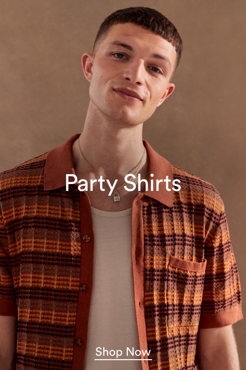 Men's Party Shirts. Click to Shop.