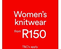 Women's Knitwear from R150. T&Cs Apply.