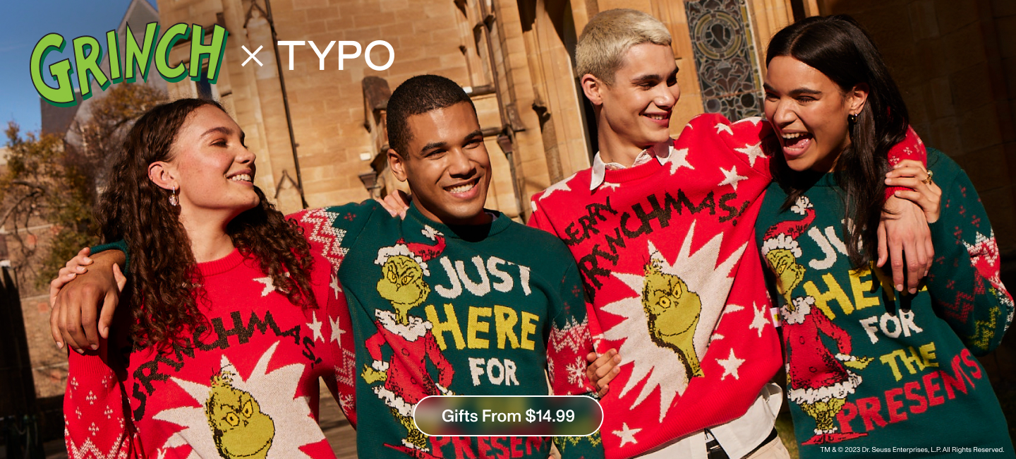 Grinch x Typo. Gifts From $14.99. Shop Now