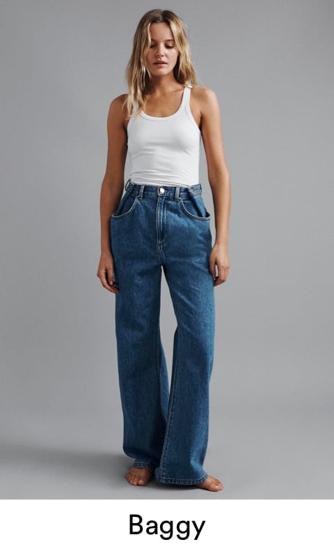 Women's Straight Cropped High Rise Cuffed Jeans | Rock and Roll Denim