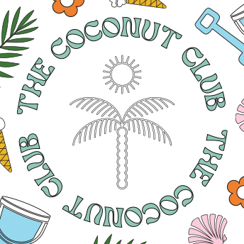 Coconut Club Coloring Sheets