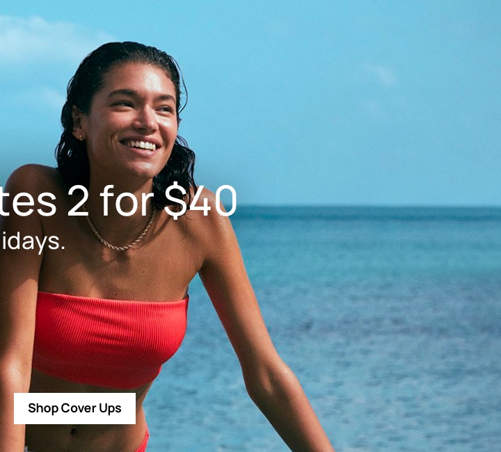 Swim Seperates 2 For $40. Click To Shop Women's Cover Ups