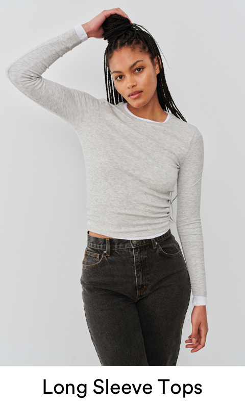 Women's Long Sleeve Tops. Click to shop.
