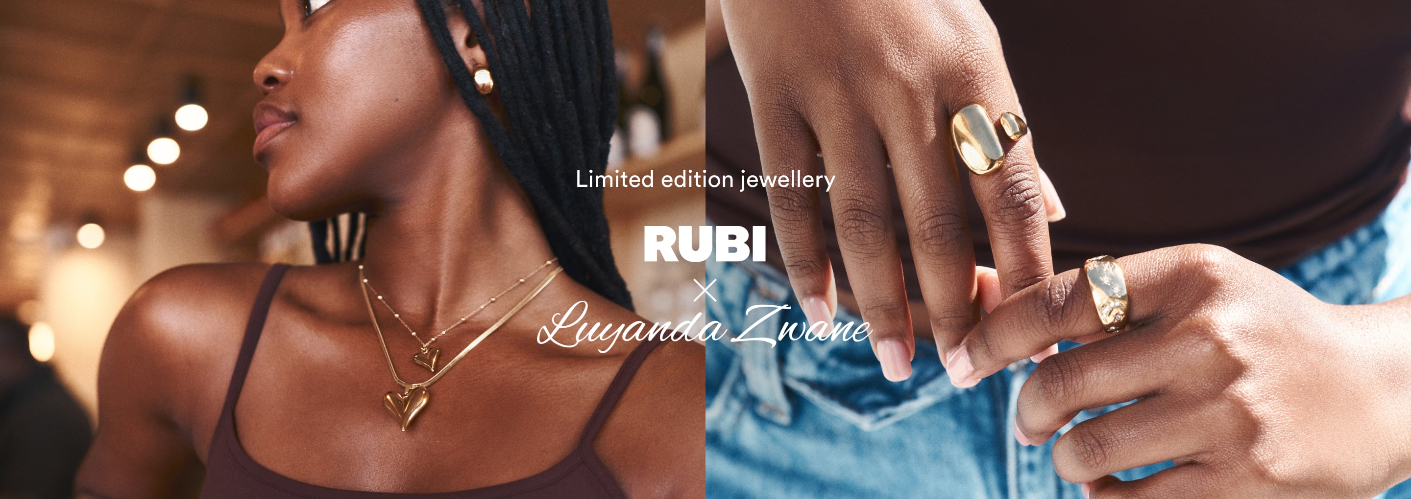 limited edition jewellery. Ruby x Luyanda Zwane.