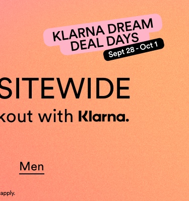 30% Off Sitewide When You Checkout With Klarna. Click To Shop Men.
