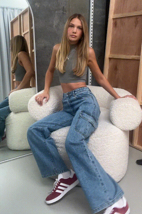 Shop Cargo Jeans as seen on Jacquie Alexander at Supre