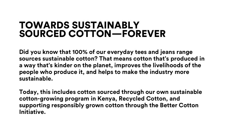 Towards sustainably sourced cotton, forever.