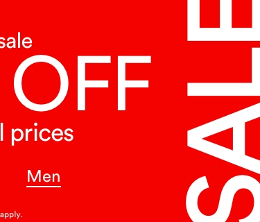 All Sale 50% Off Original Prices. T&Cs Apply. Click To Shop Men